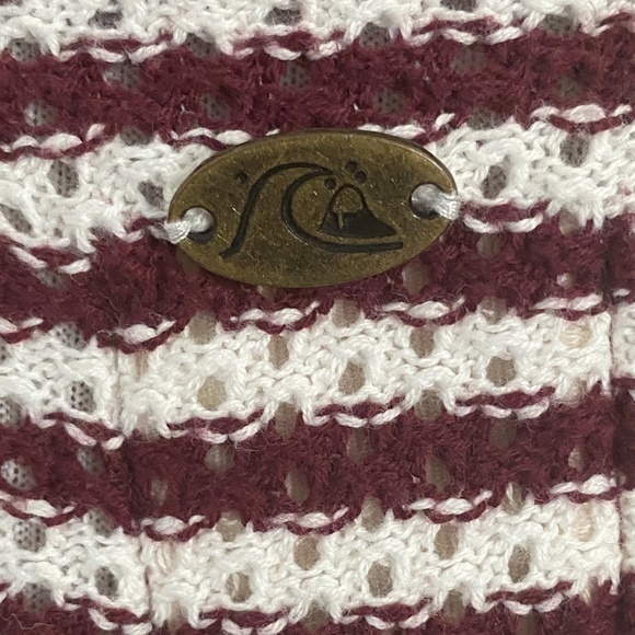 Quiksilver Scoop Neckline Striped Pullover Sweater Sz. M NWOT - Picture 8 of 12